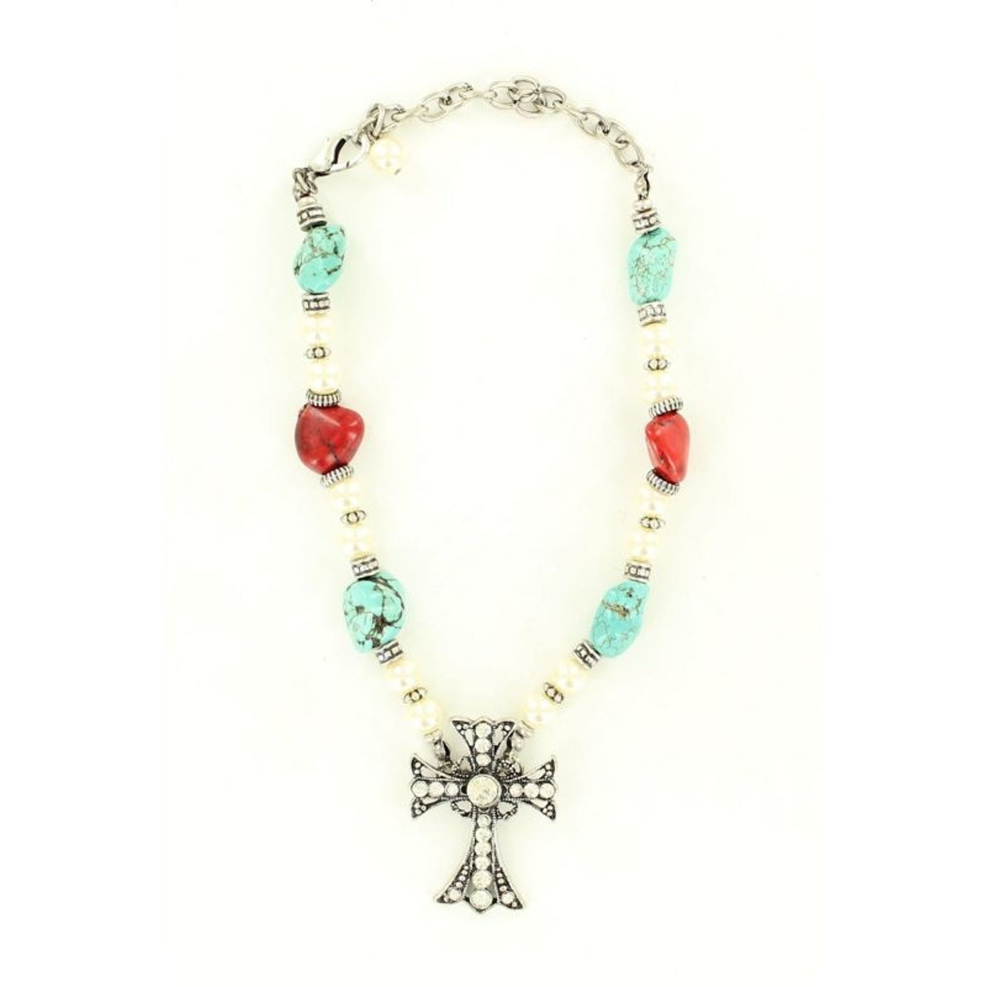 Blazin Roxx Center Cross Boot Bracelet