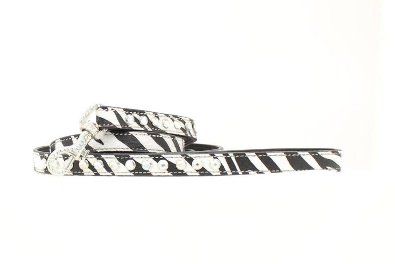 Blazin Roxx Blinged Leash 6ft Zebra