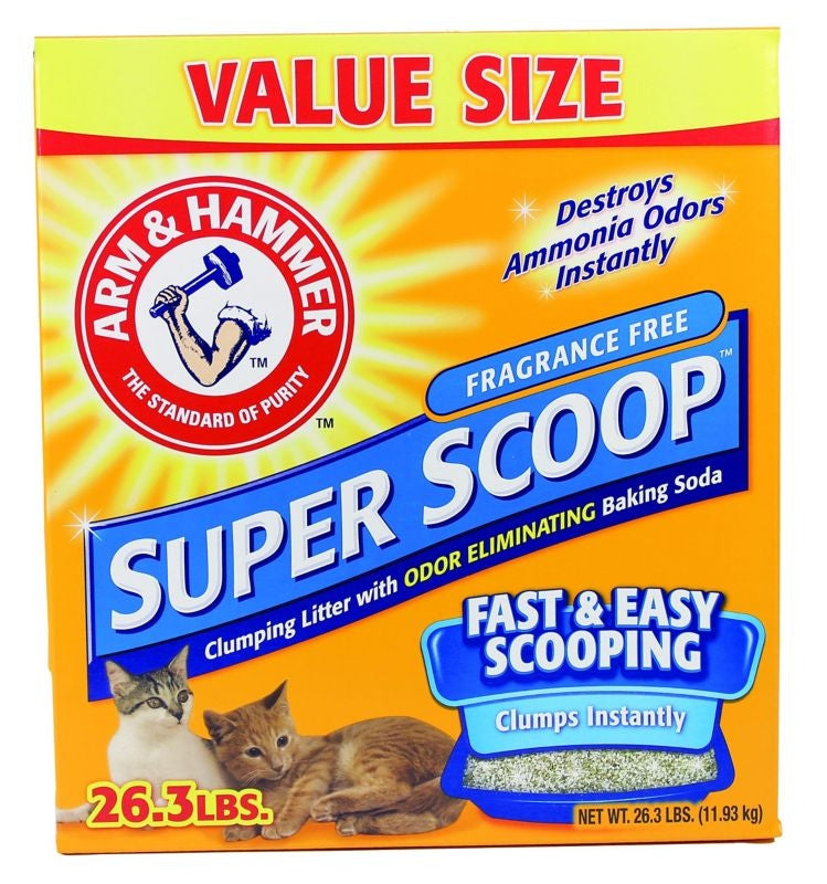 Arm and Hammer Super Scoop Unscent Litter 26.3lb