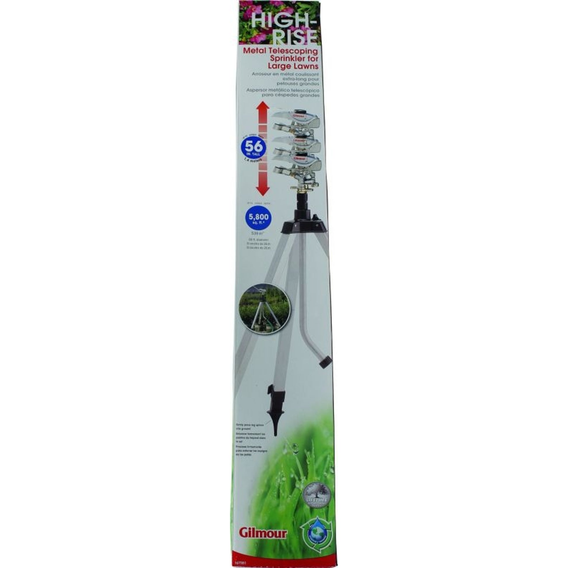 GILMOUR Metal Telescoping Tripod Sprinkler Large