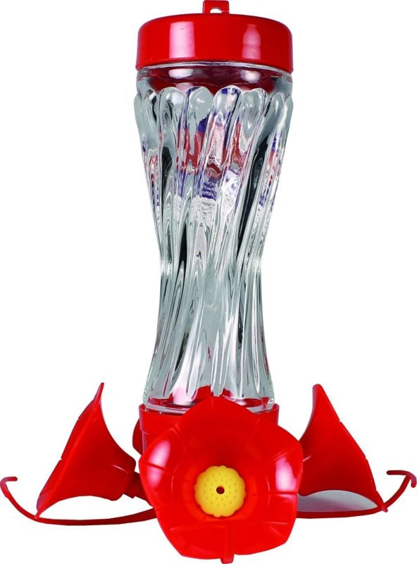Audubon Swirled Glass Hummingbird Feeder Pet Supplies