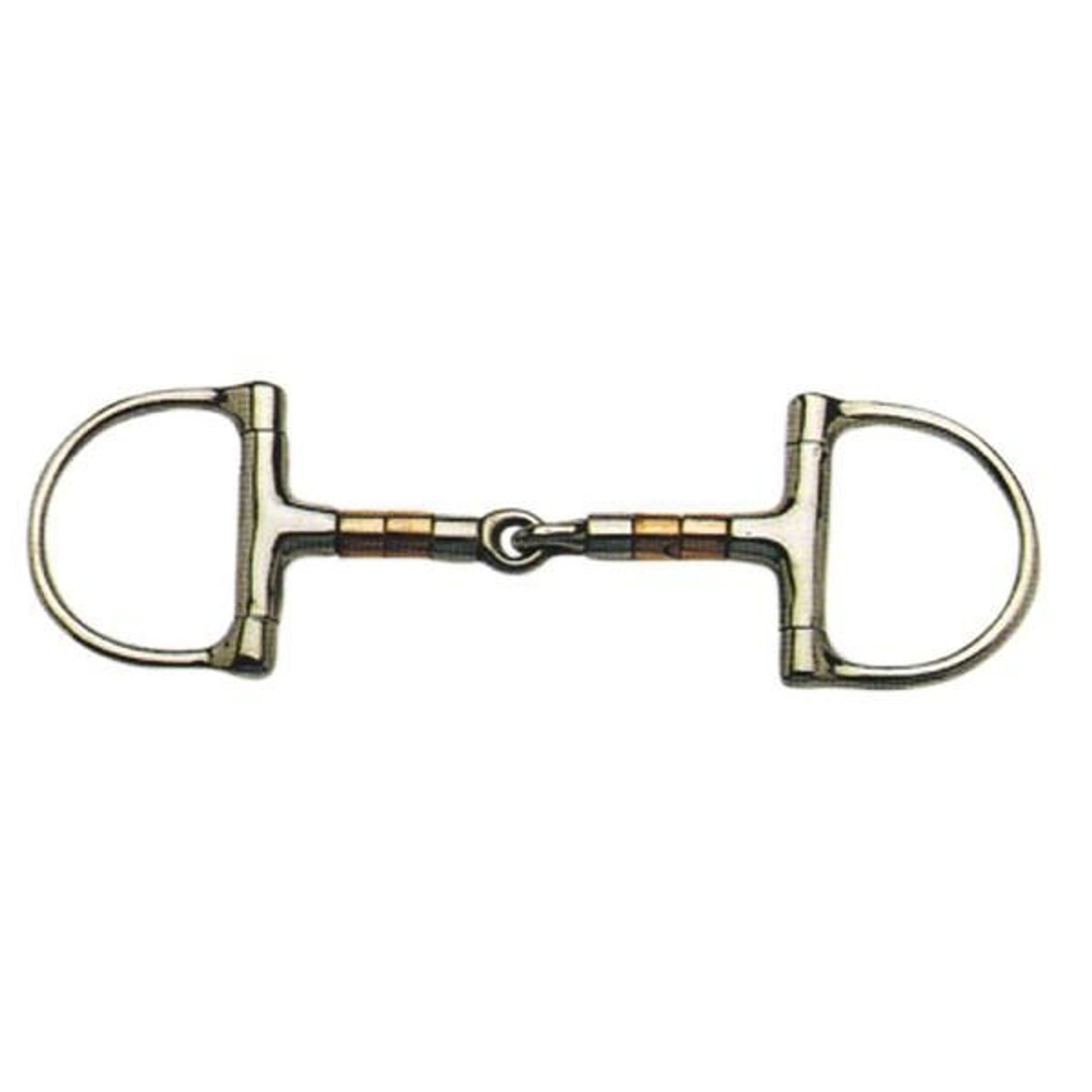Korsteel Copper/Steel Rollers Jointed Dee Snaffle