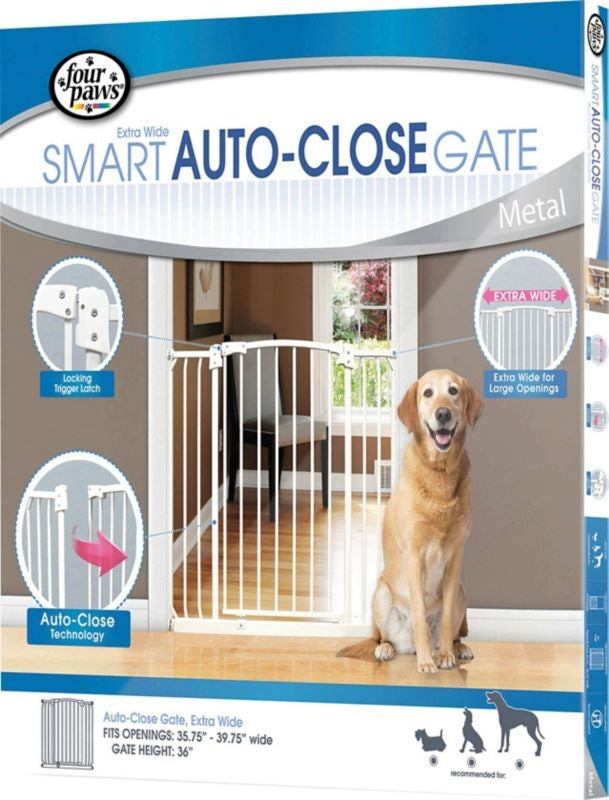 Auto Closing Metal Gate X Wide-35.75-39.75X36