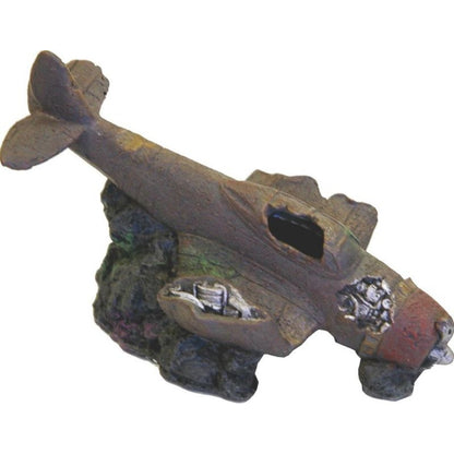 Blue Ribbon Sunken WWII Plane with Cave Ornament