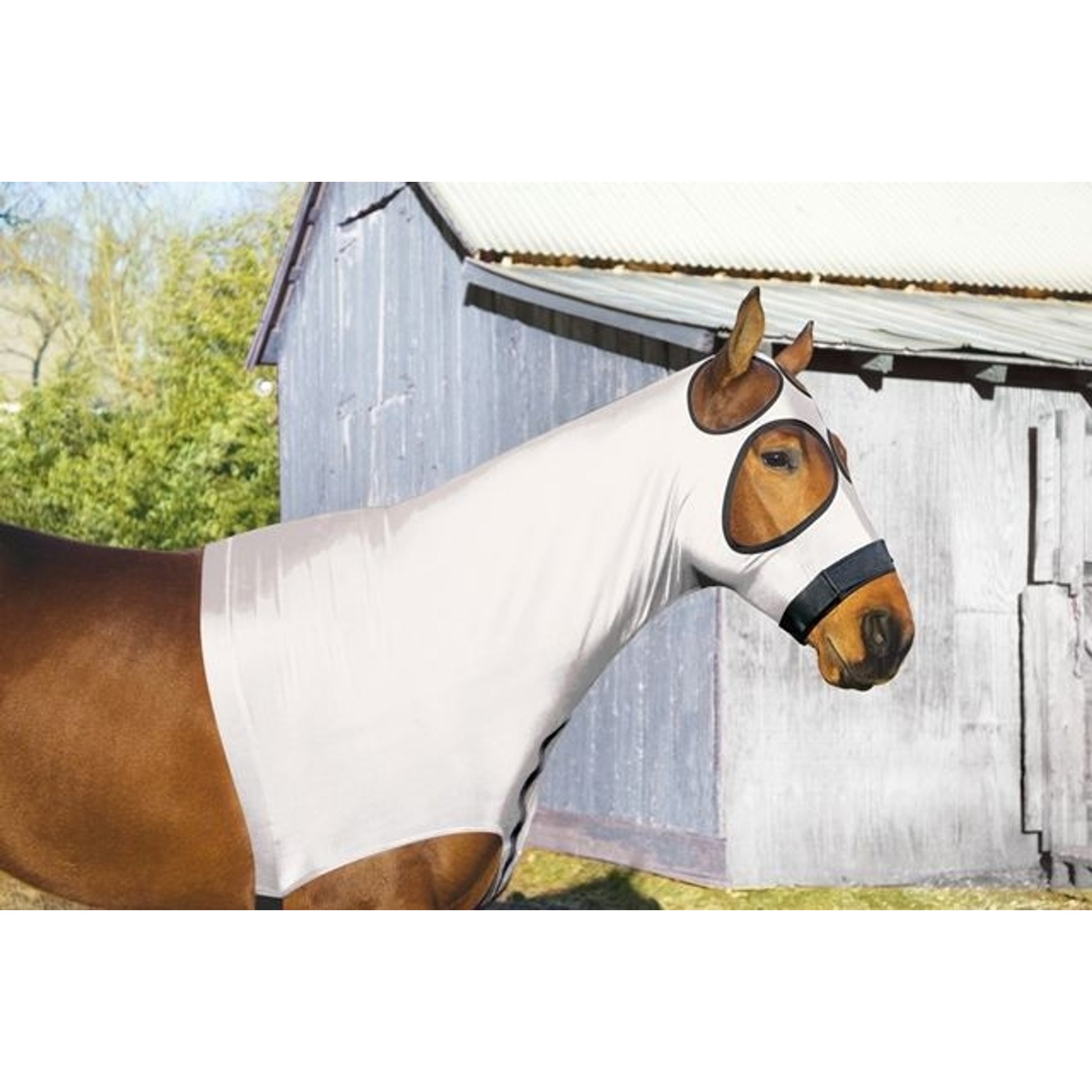 Perris Improved Mesh Lycra Mane Hood LG Blk