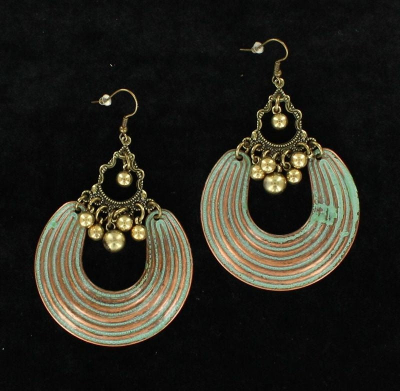 Blazin Roxx Disc EarringsPatina