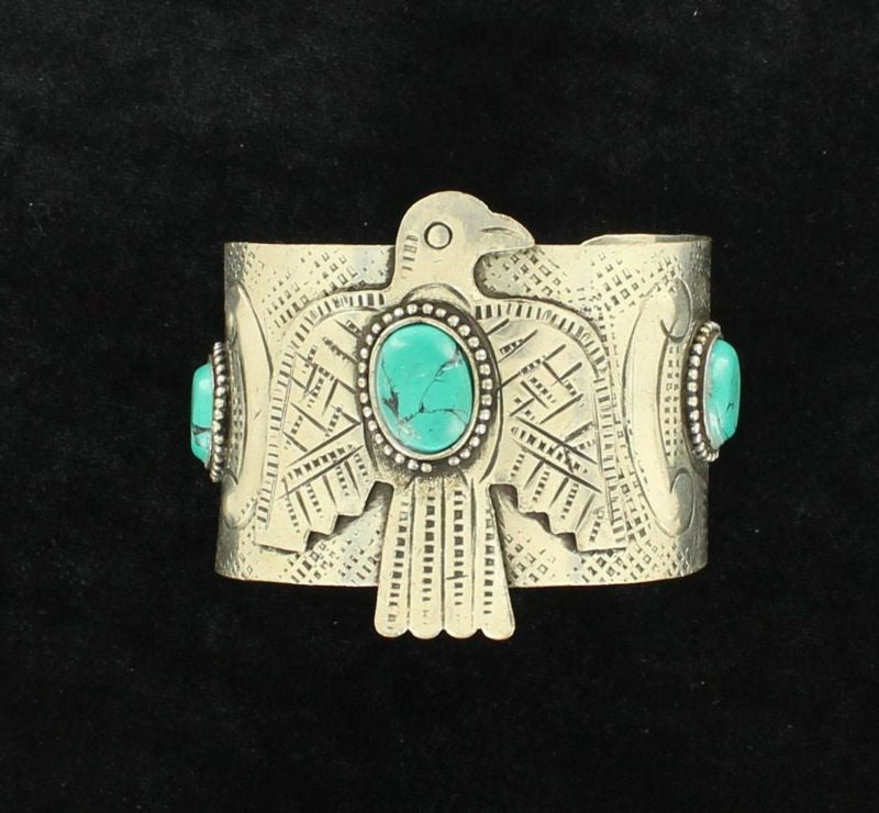 Blazin Roxx Thunderbird Cuff BraceletBk/Wh