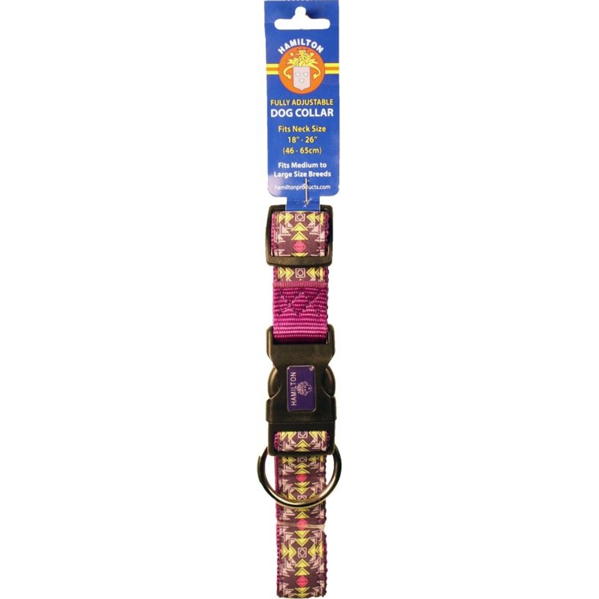 Ribbon Overlay Adjustable Dog Collar 5/8x12-18 Ppl
