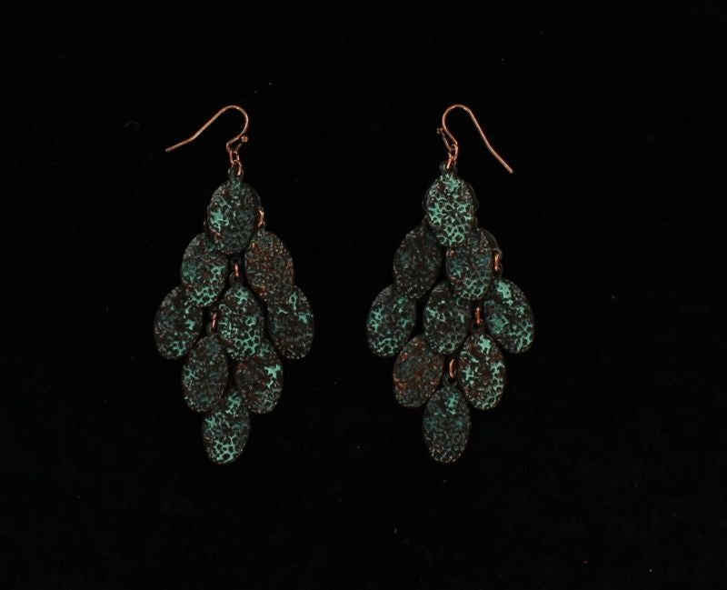 Blazin Roxx Multi Dangle EarringsBk/Wh