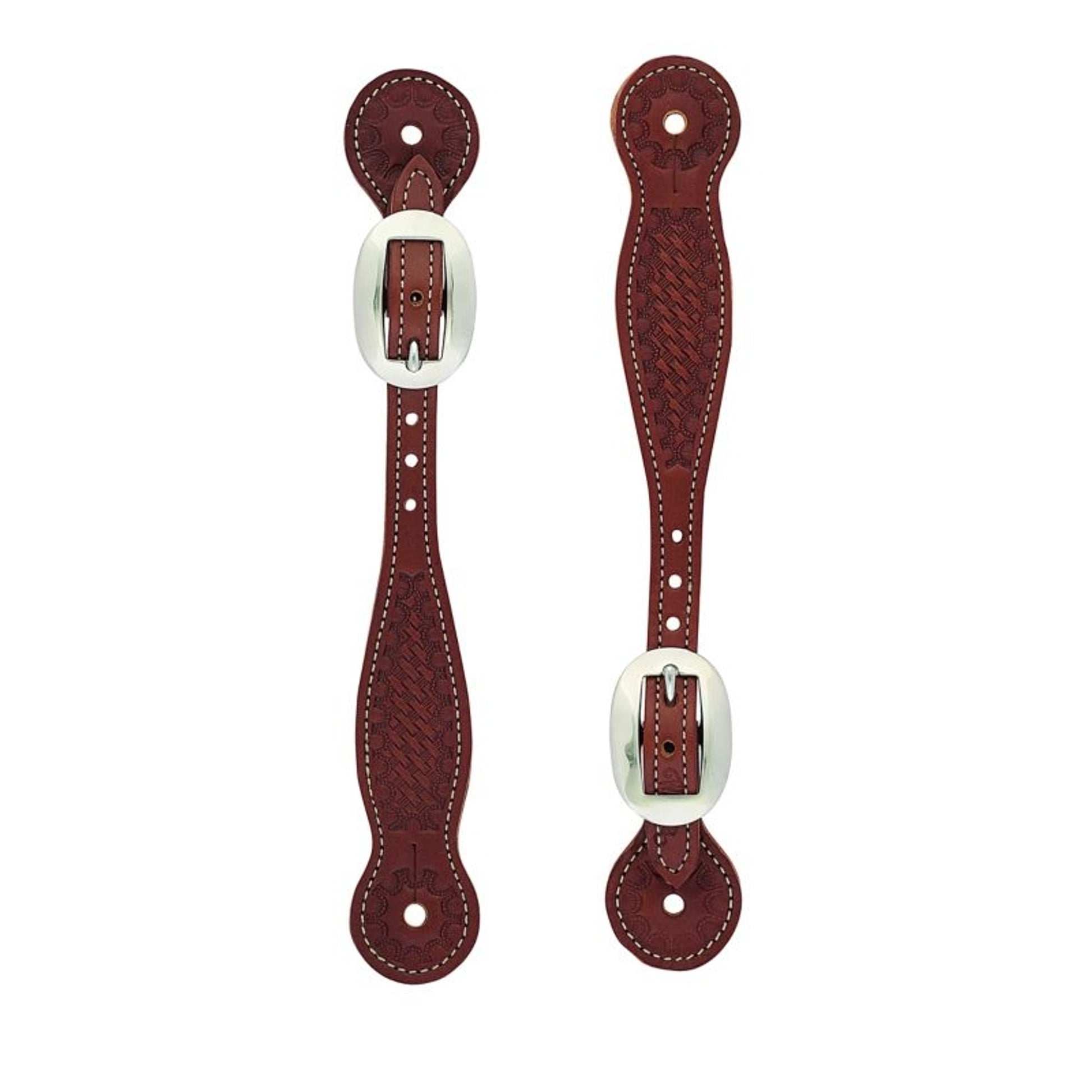 Weaver Basket Skirt Leather Thin Spur Strap