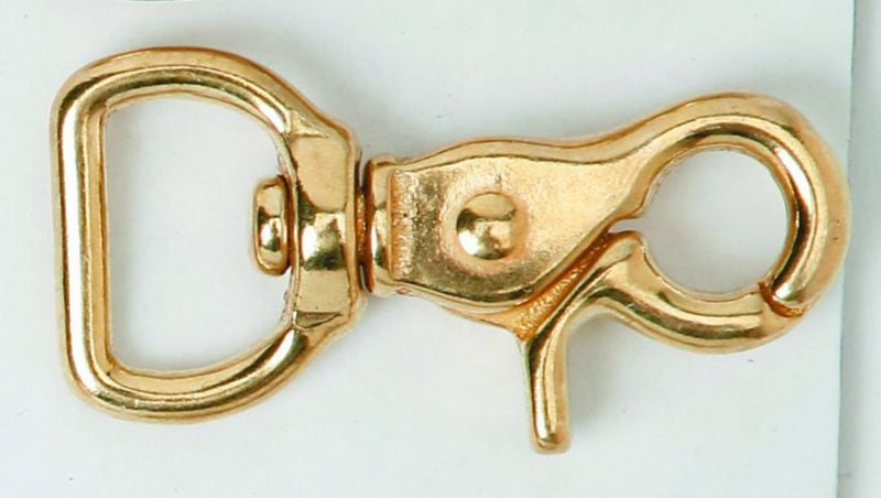 Swivel Flat Eye Trigger Snap 3/4 Brass