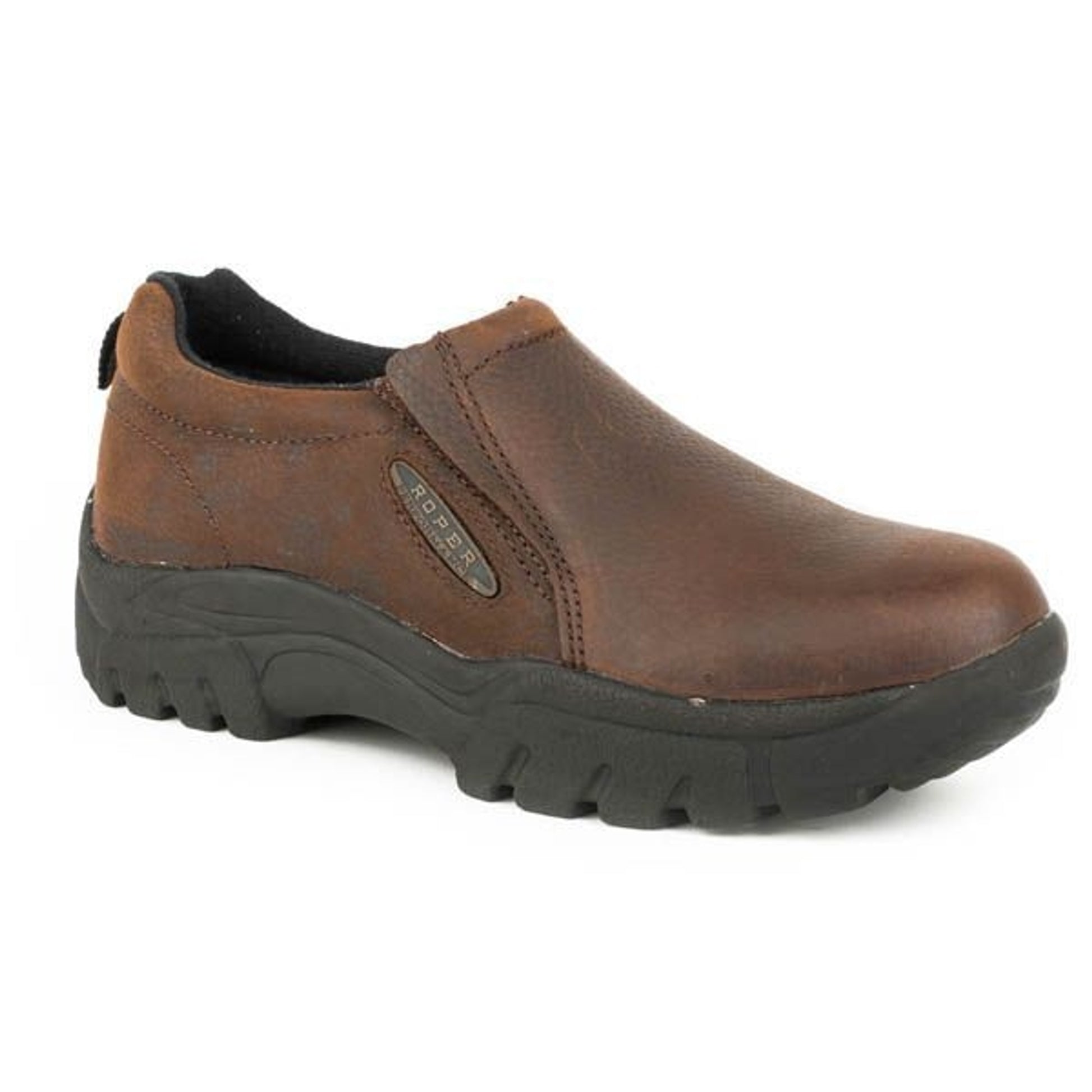 Roper Ladies Timeless Basic Slip On Shoes 5 Tan