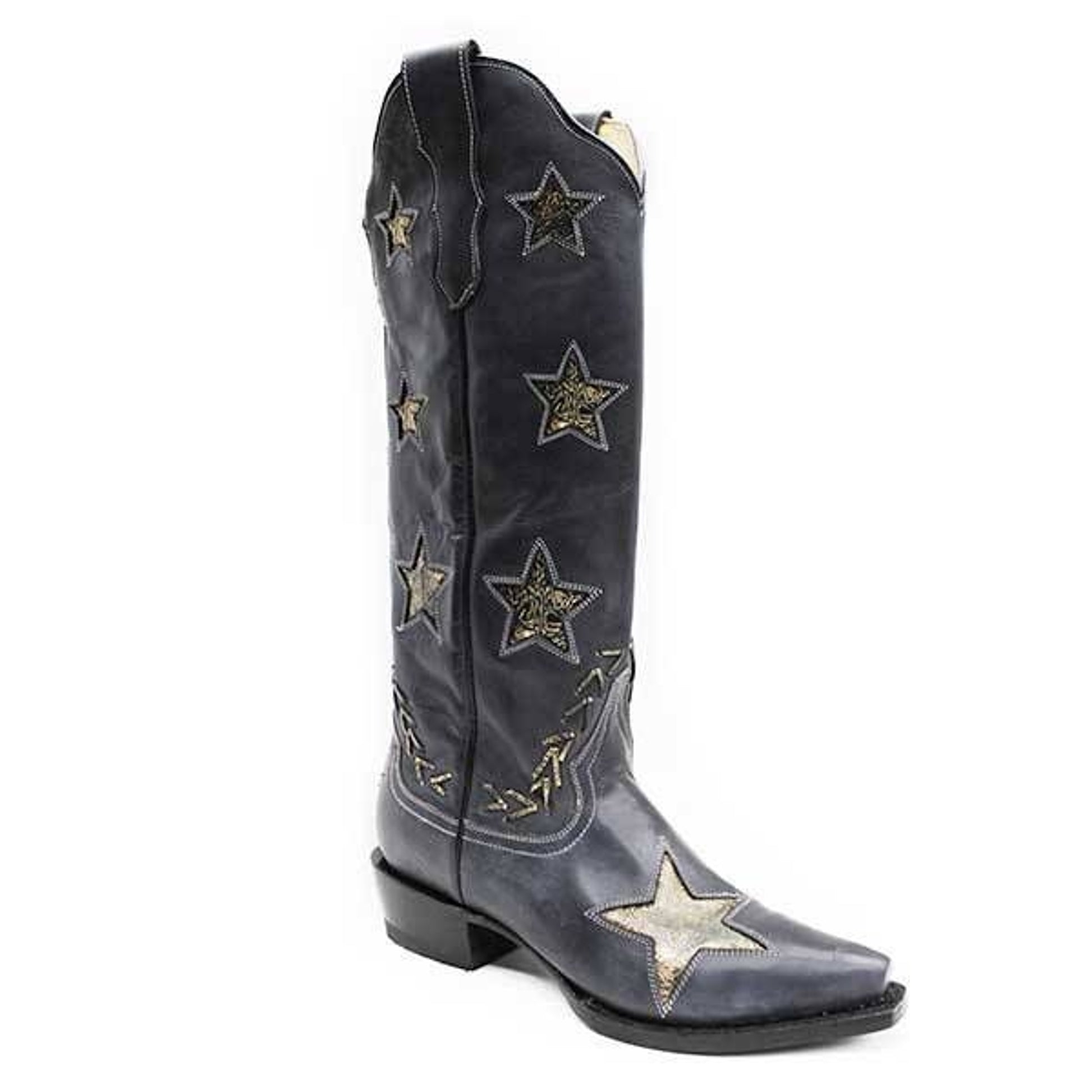 Stetson Ladies Big Star Snip Toe Boots 6 Blk