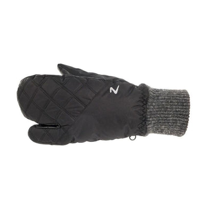 HorZe Padded 3-Finger Winter Mittens 6 Black