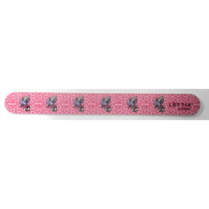 Lettia Thelwell Fall Emery Board Nail FileBk/Wh