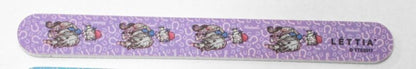Lettia Thelwell Fall Emery Board Nail FileBk/Wh