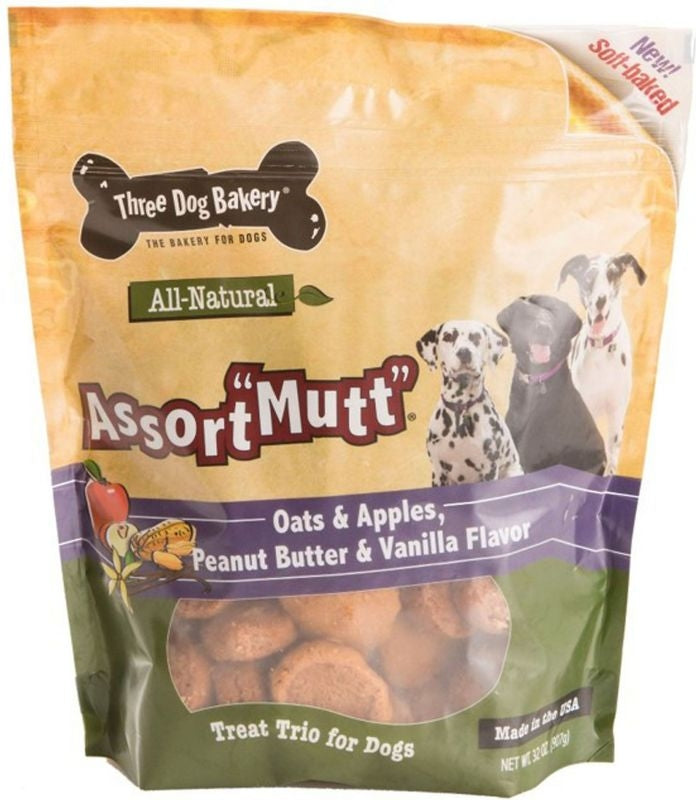 Assortmutt Treat Trio For Dogs 2 lb Oats With Apple