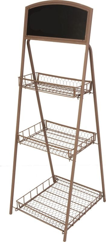 Rustic Plant Stand with Chalkboard 16Wx47Hx16D