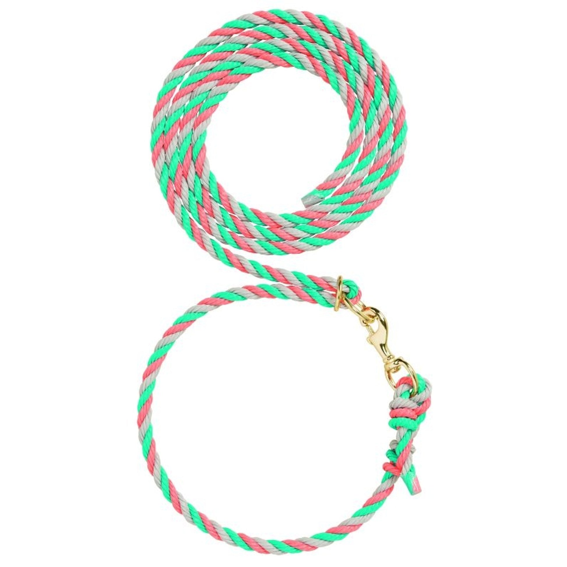 Livestock Adjustable Poly Neck Rope 1/2 x 10ft Brn