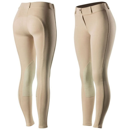 Horze Ella Womens PullOn Knee Patch Breeches 22 Bk