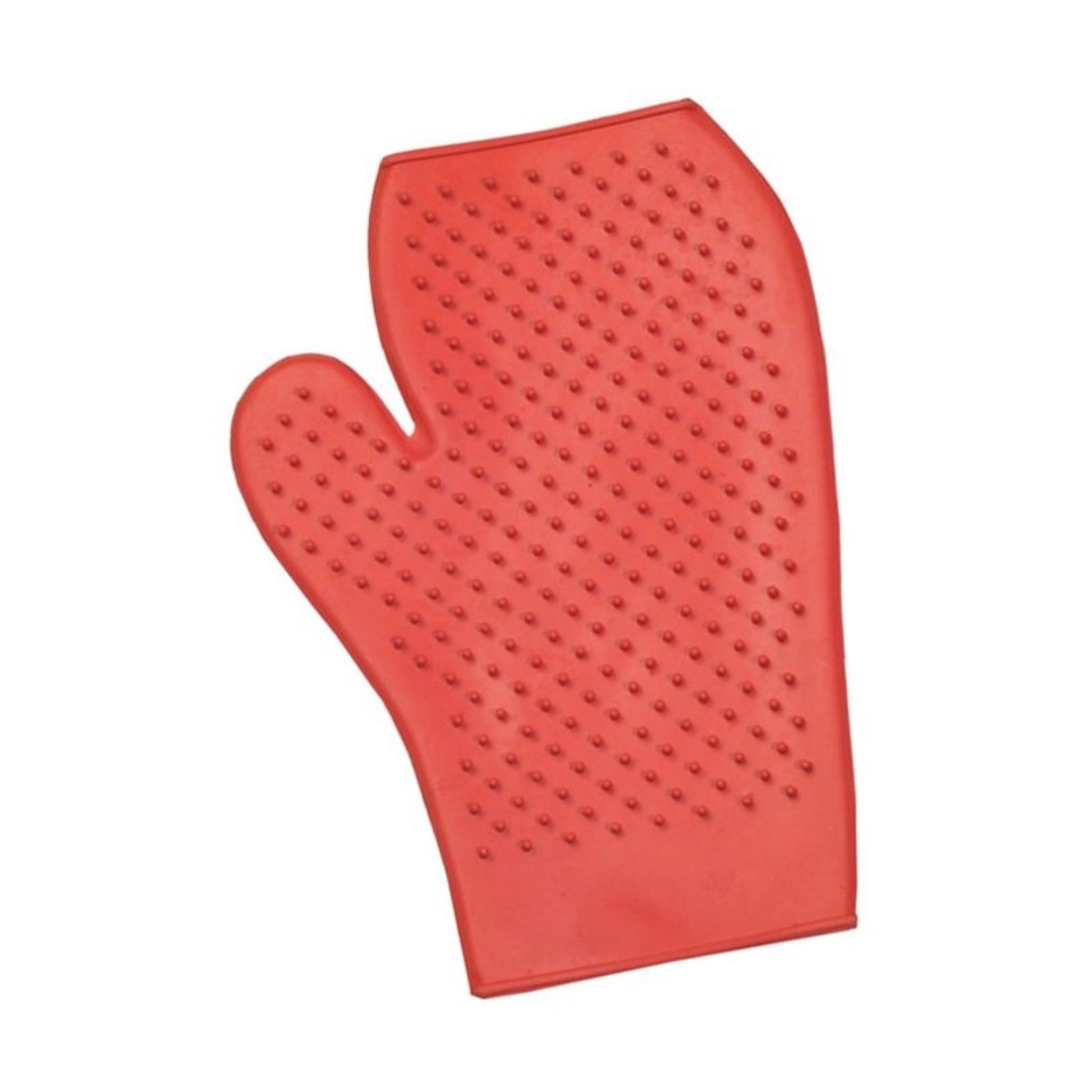 Kids Rubber Grooming Mitt Small Green