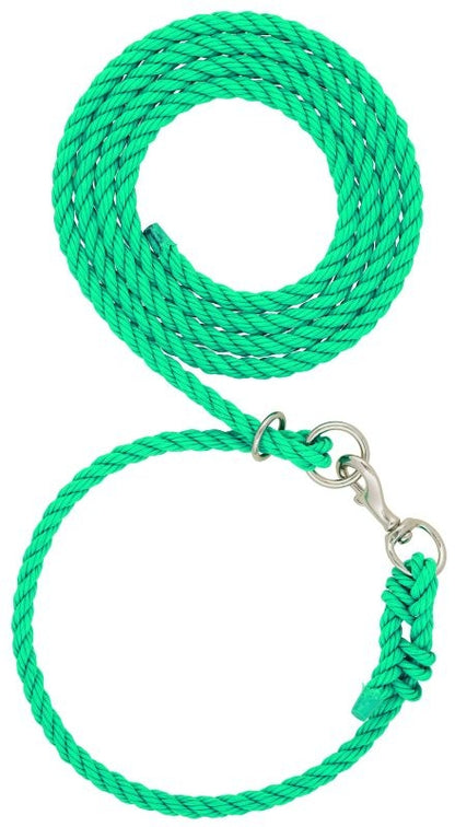 Livestock Adjustable Poly Neck Rope 1/2 x 10ft Brn