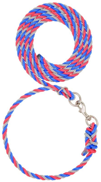 Livestock Adjustable Poly Neck Rope 1/2 x 10ft Brn