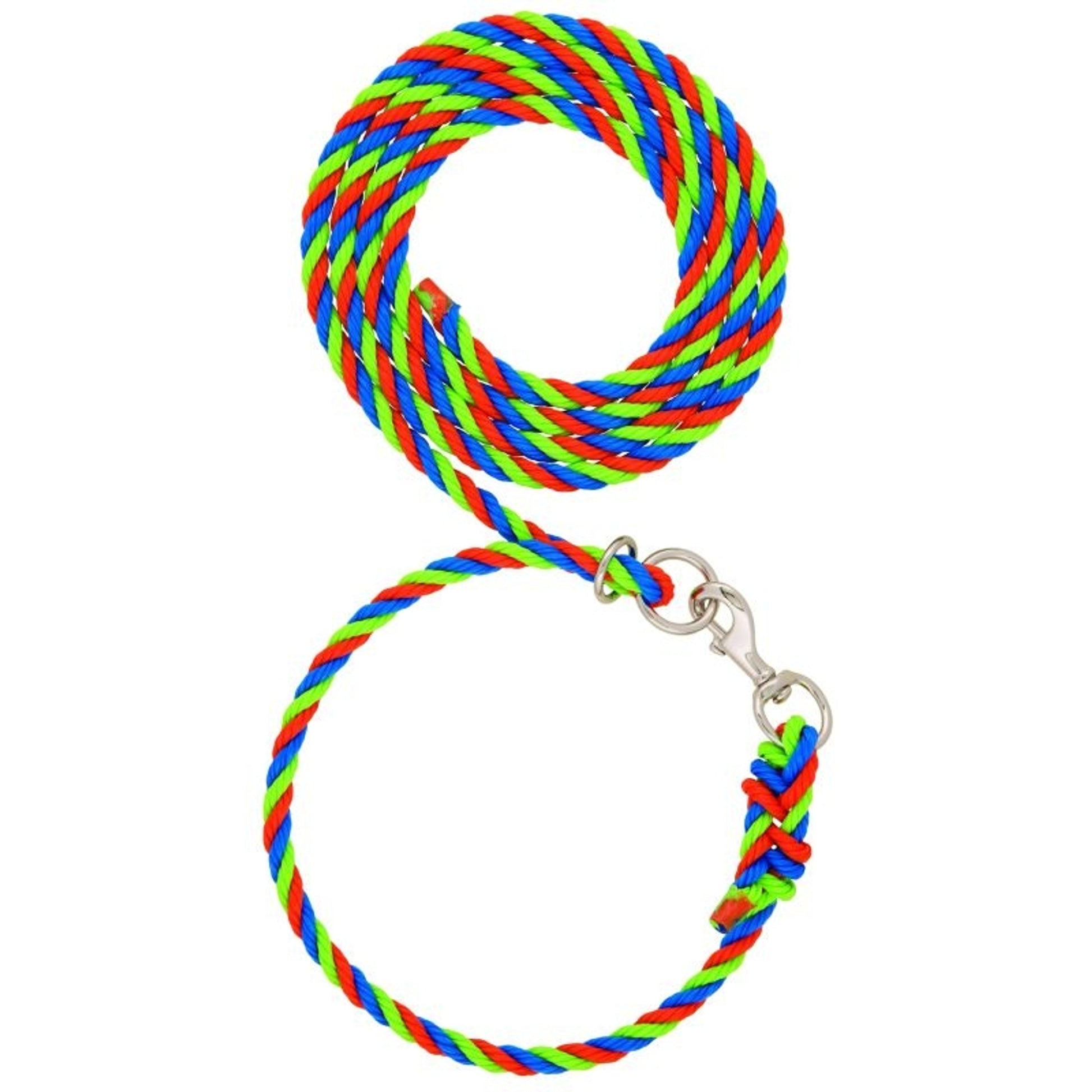 Livestock Adjustable Poly Neck Rope 1/2 x 10ft Brn