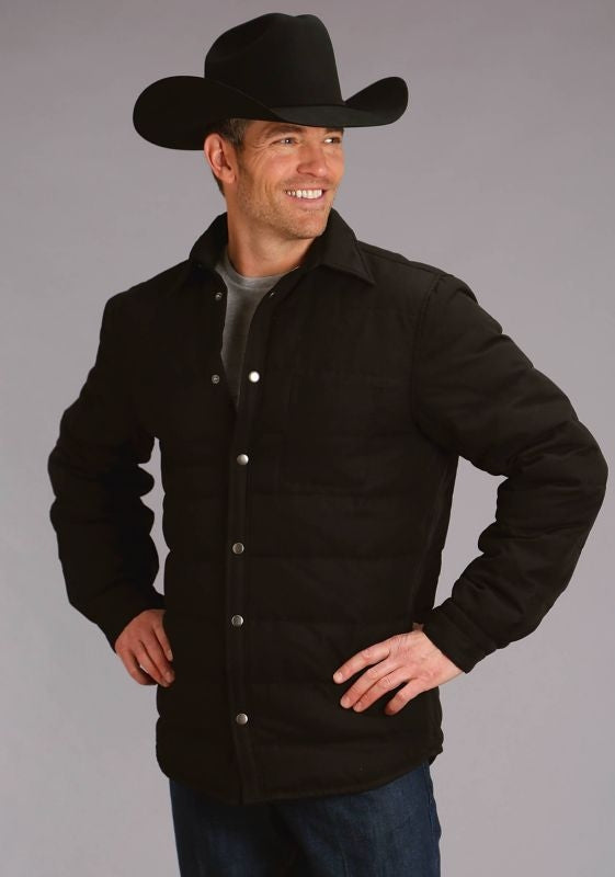 Stetson Mens Suede Bomber Jacket SM Brn