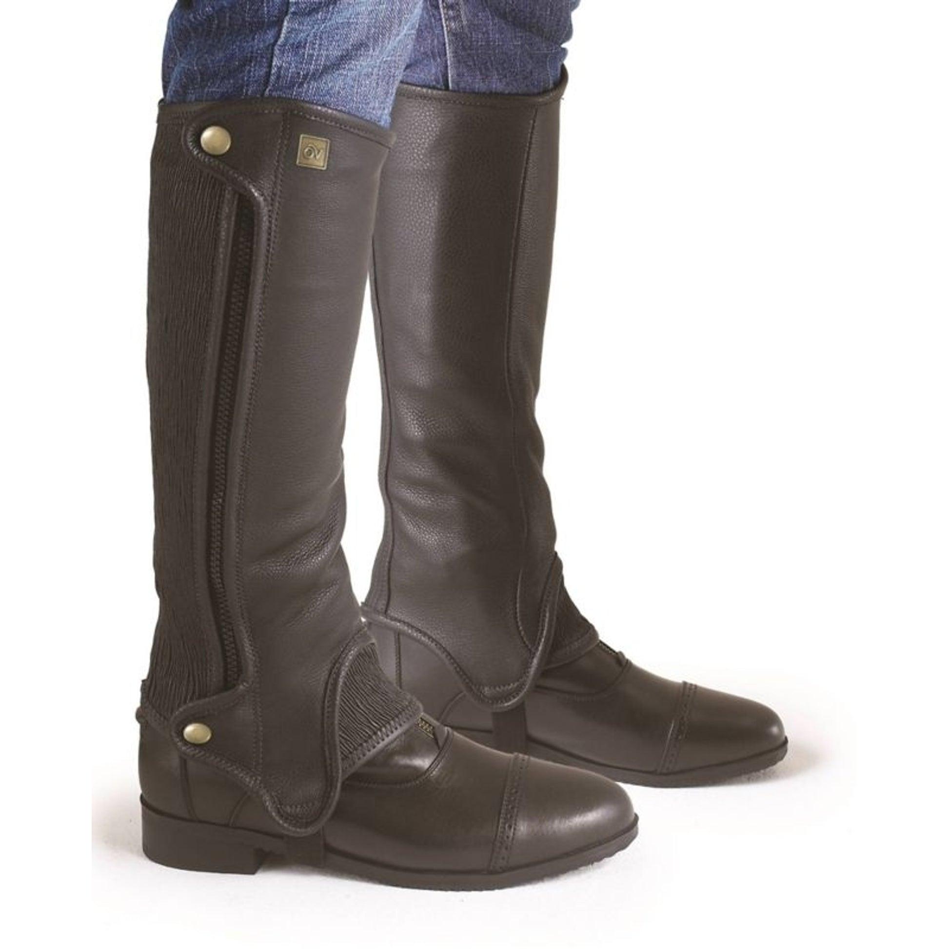 Ovation Precise Fit Full Grain Half Chaps 16" Heig