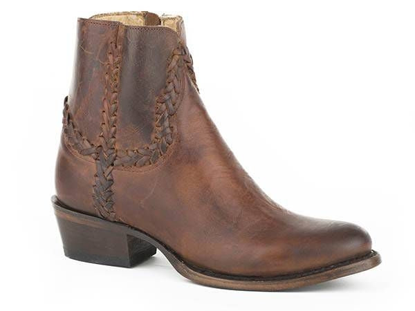 Stetson Ladies Pixie Round Toe Boots 7 Brown