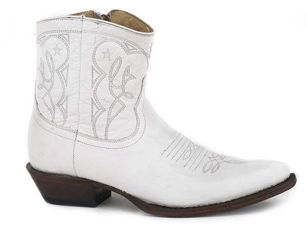 Stetson Ladies Annika Shorty Boots 11 White