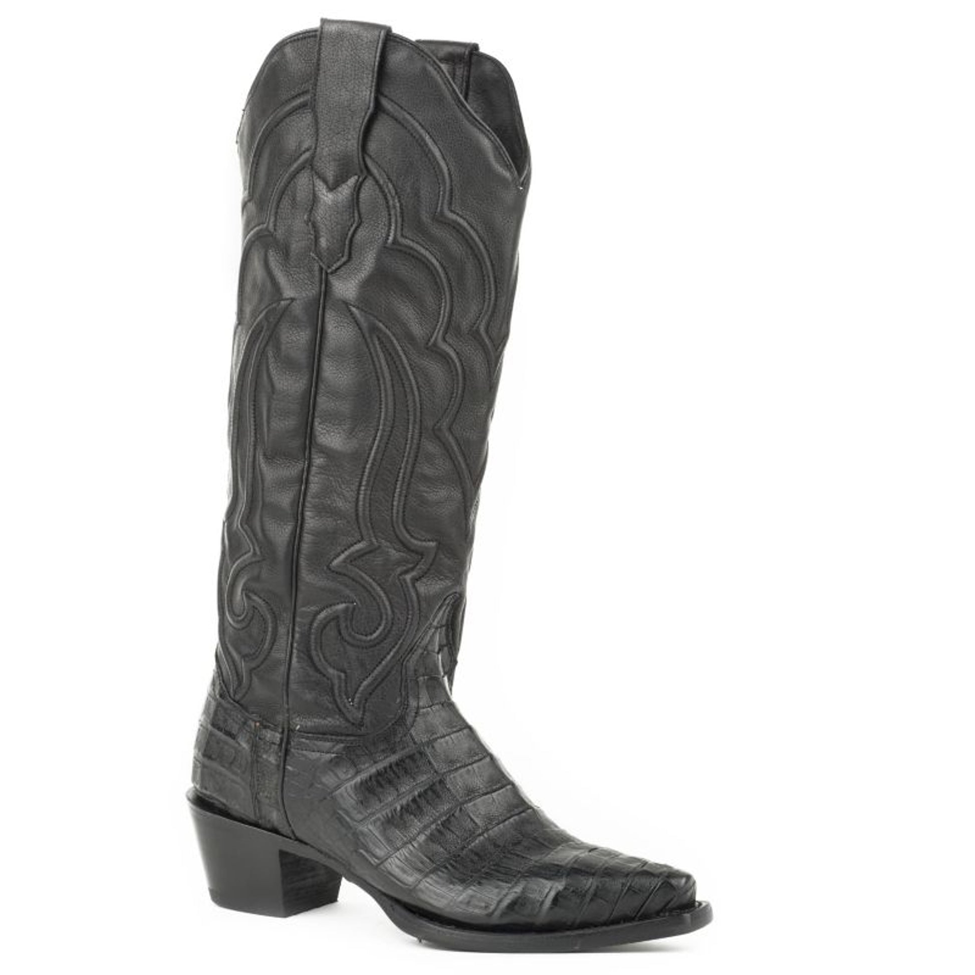 Stetson Ladies Talita Caiman Handcrafted Boots 8 B