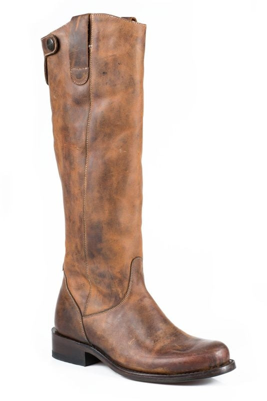 Stetson Ladies Dover Fashion Round Toe Boots 7 Bur