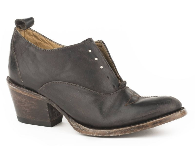Stetson Ladies Fern Round Toe Fashion Boots 7 Choc