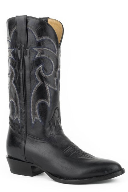 Roper Mens Parker Round Toe Boots 10 D Marbled Bla