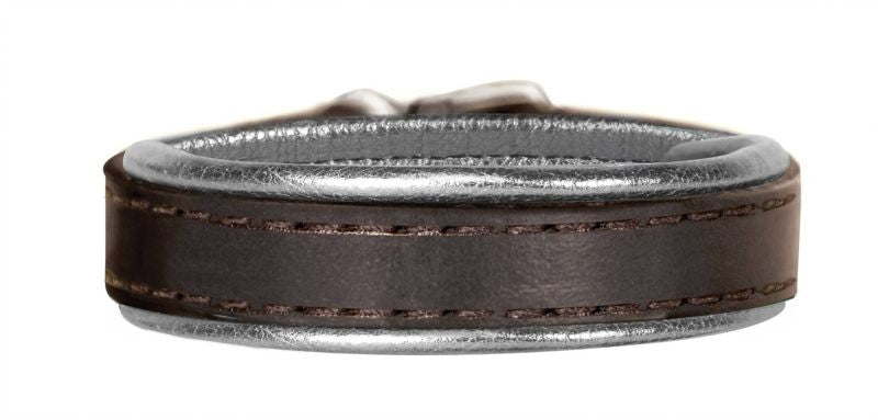 Perri's Metallic Padded Leather Bracelet One Size