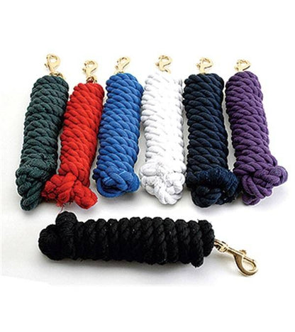 Jacks Cotton Lead Rope 3/4" X 10' Black