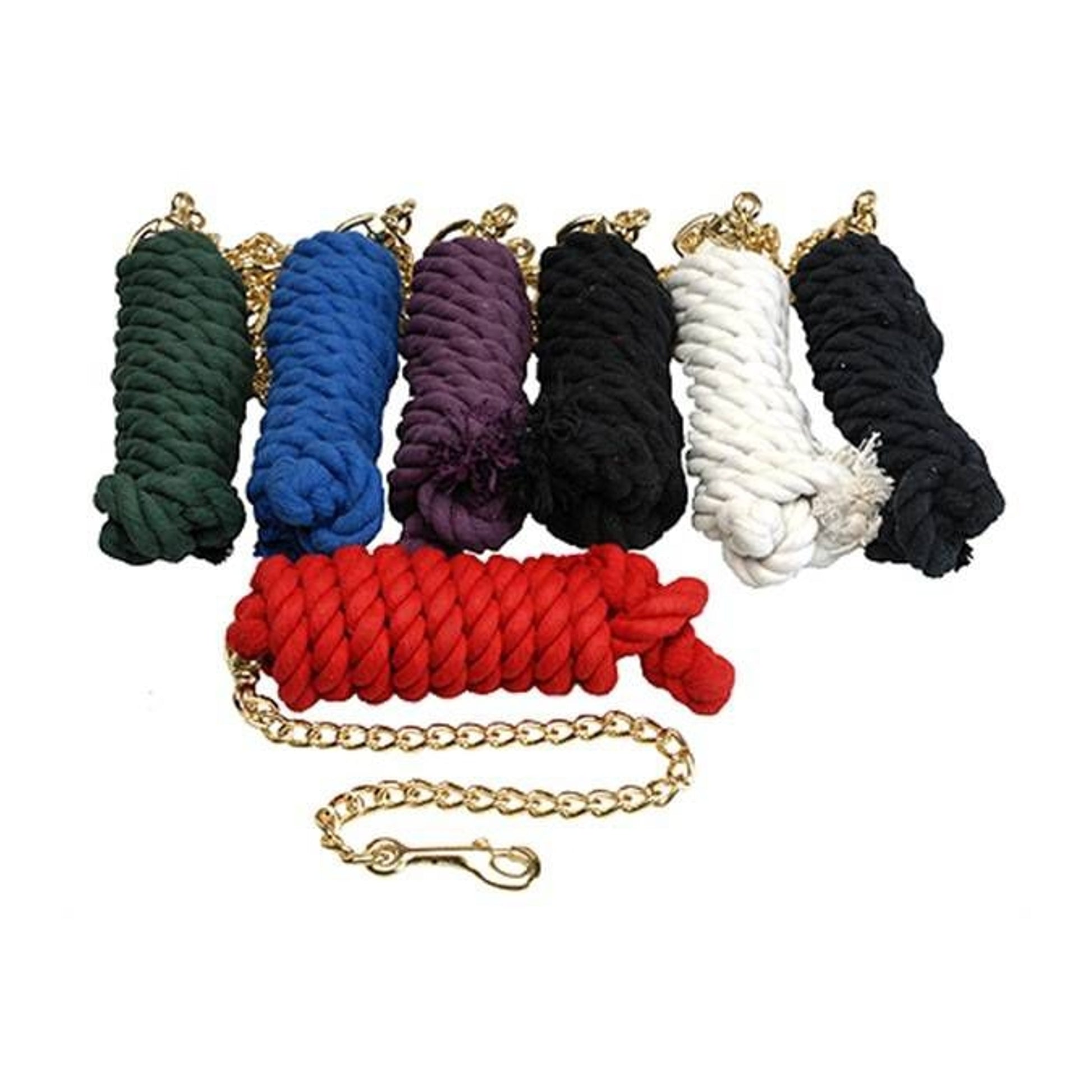 Jacks Cotton Lead Rope with Brass Plated Snap 3/4"