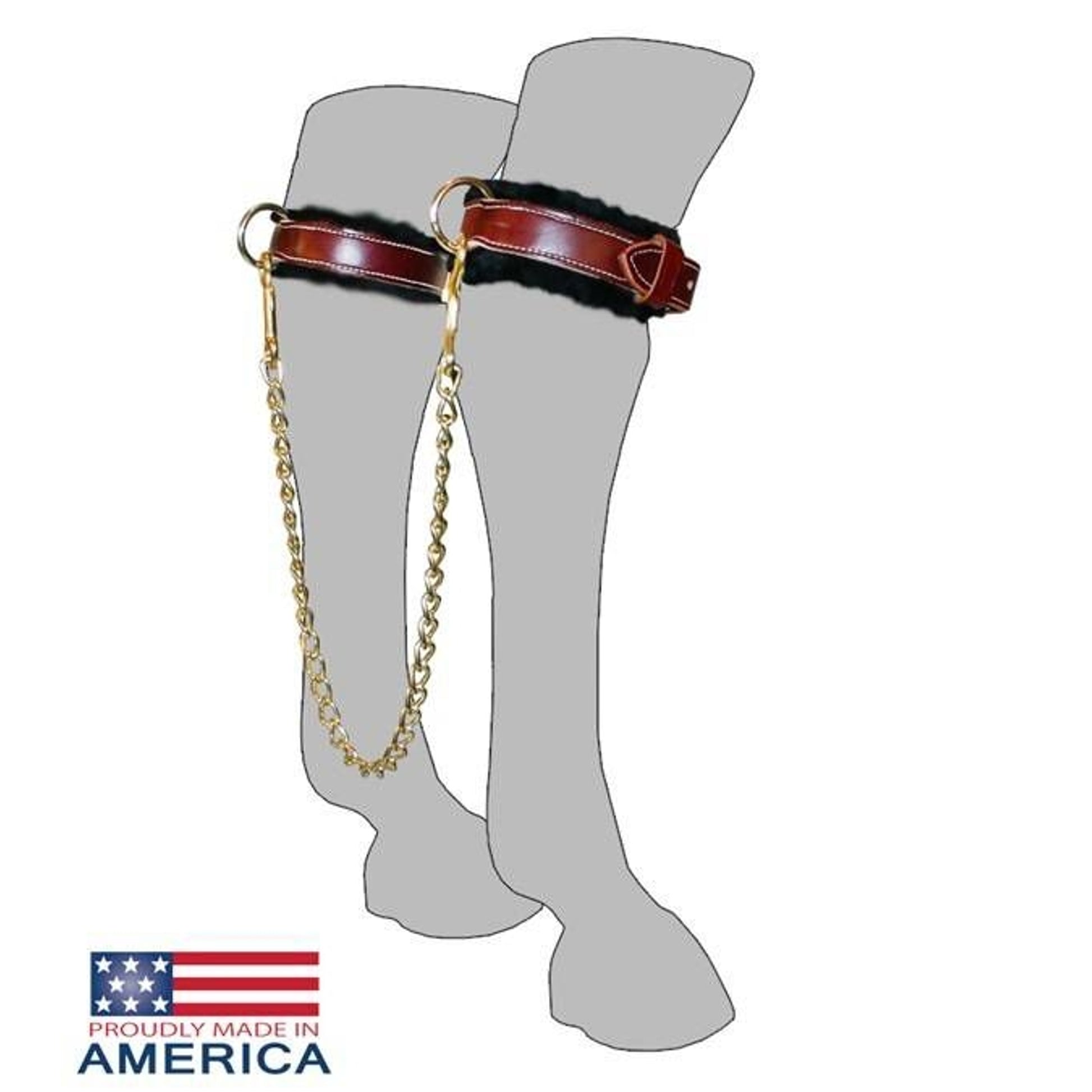 Feather-Weight Hock Kicking Chains 1-3/8" x 20" Br