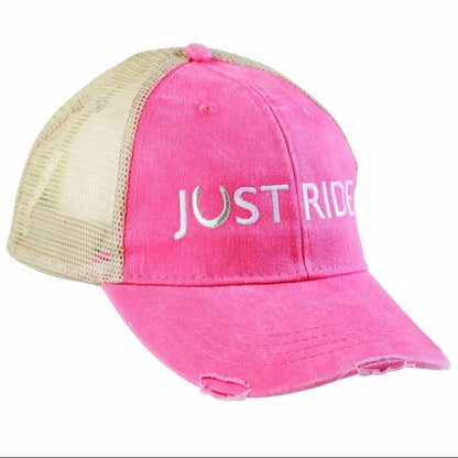 Just Ride Mesh Back Cap Coral