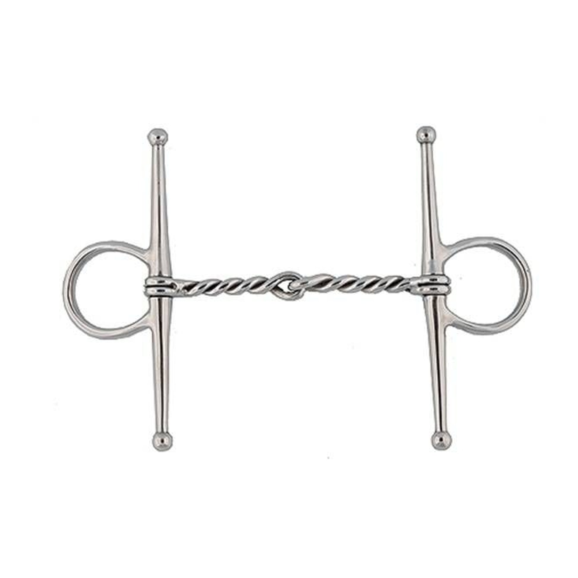 Jacks Twisted Wire Full Cheek Bit 5" Stainless Ste