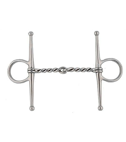 Jacks Twisted Wire Full Cheek Bit 5" Stainless Ste