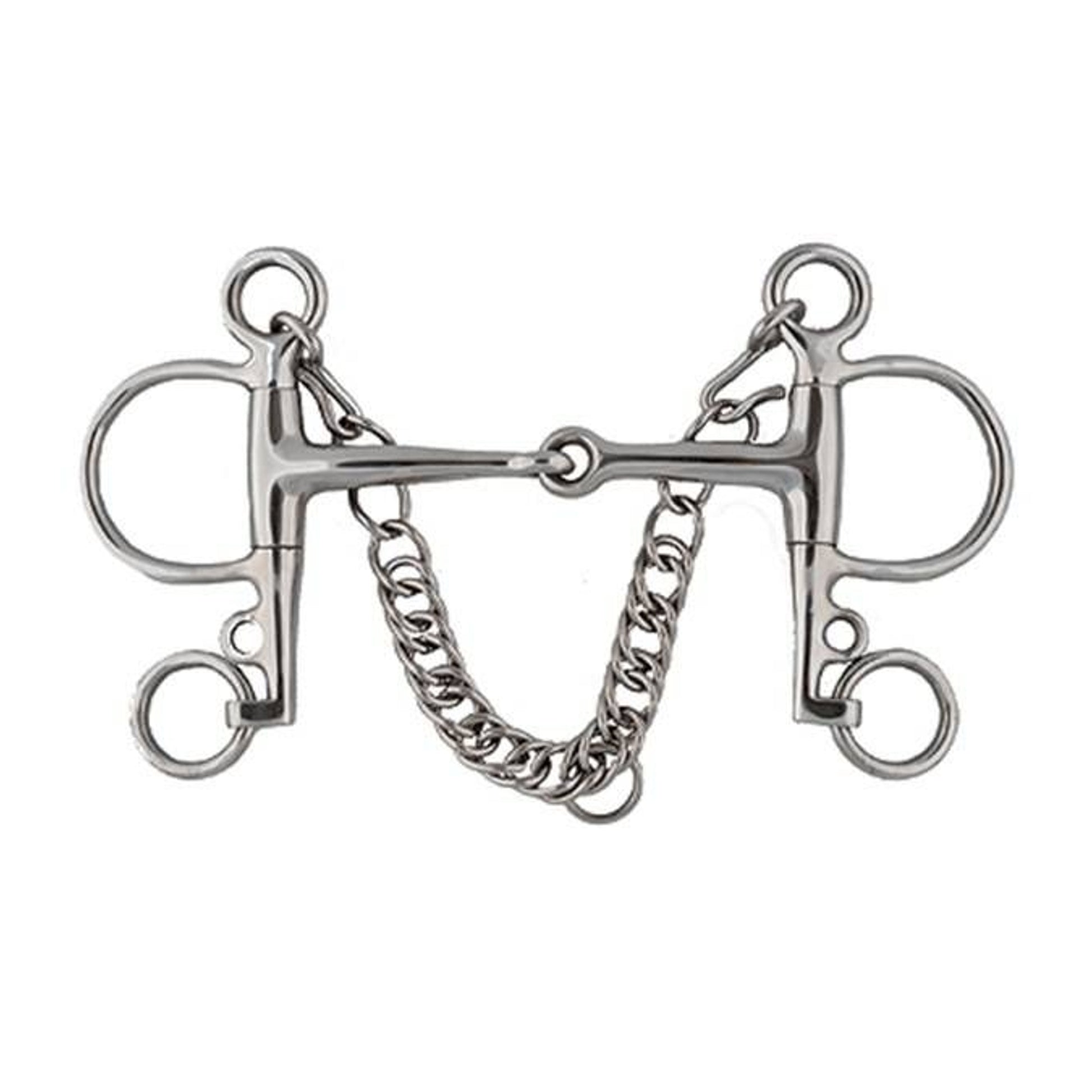 Jacks Jointed Mouth Pelham Bit 5" Stainless Steel