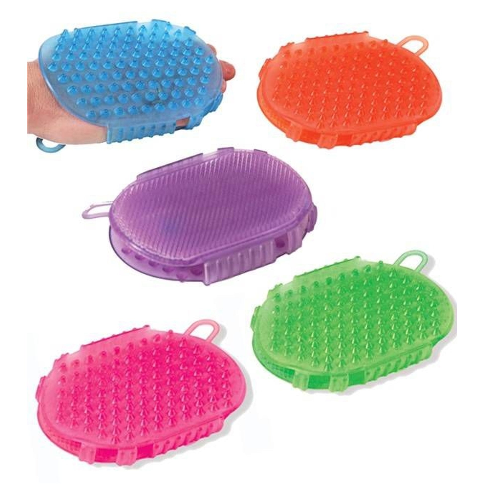 Jacks Jelly Scrub Mitt Two Sided Green