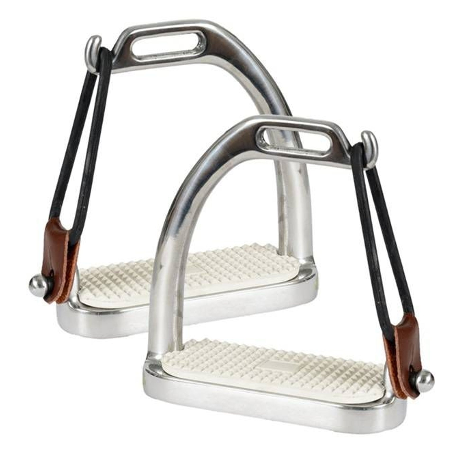Jacks Peacock Stirrups with Pads 4-1/2" Stainless