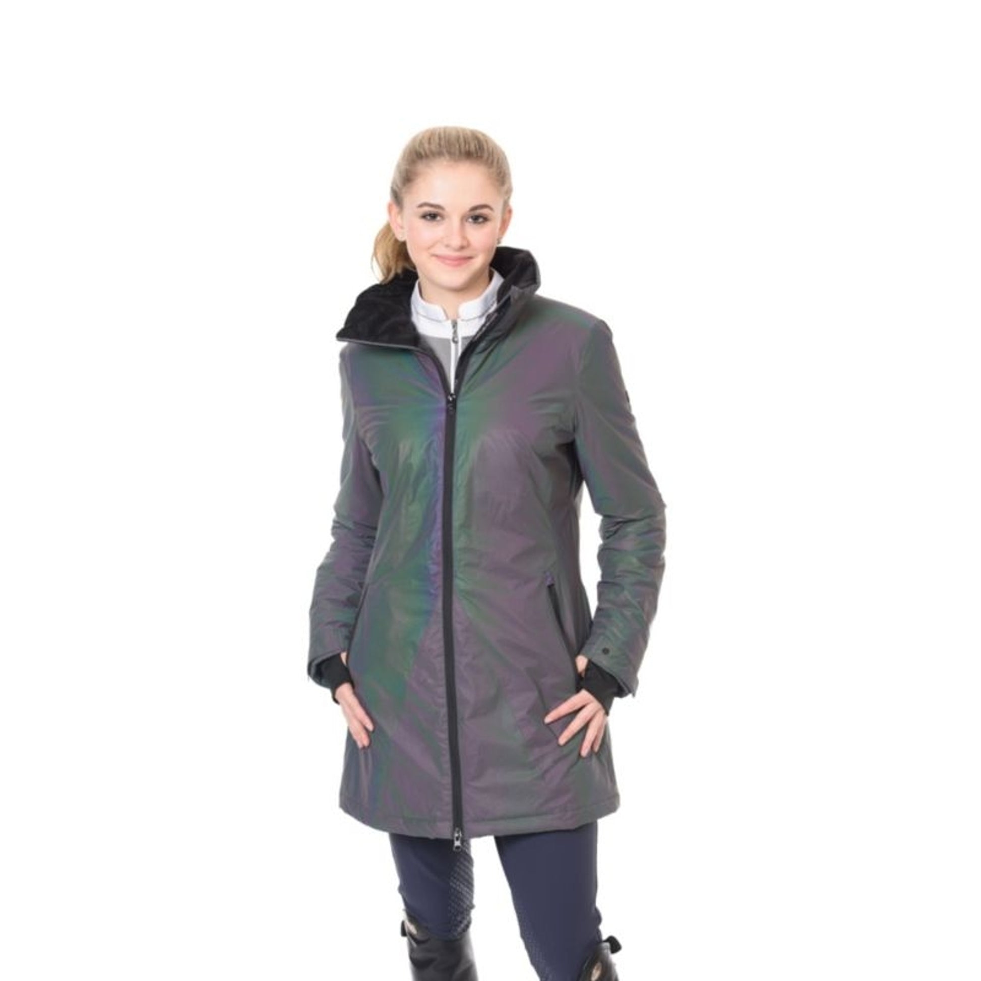 Ovation Ladies Prisma Hi Vis Jacket Large Rainbow