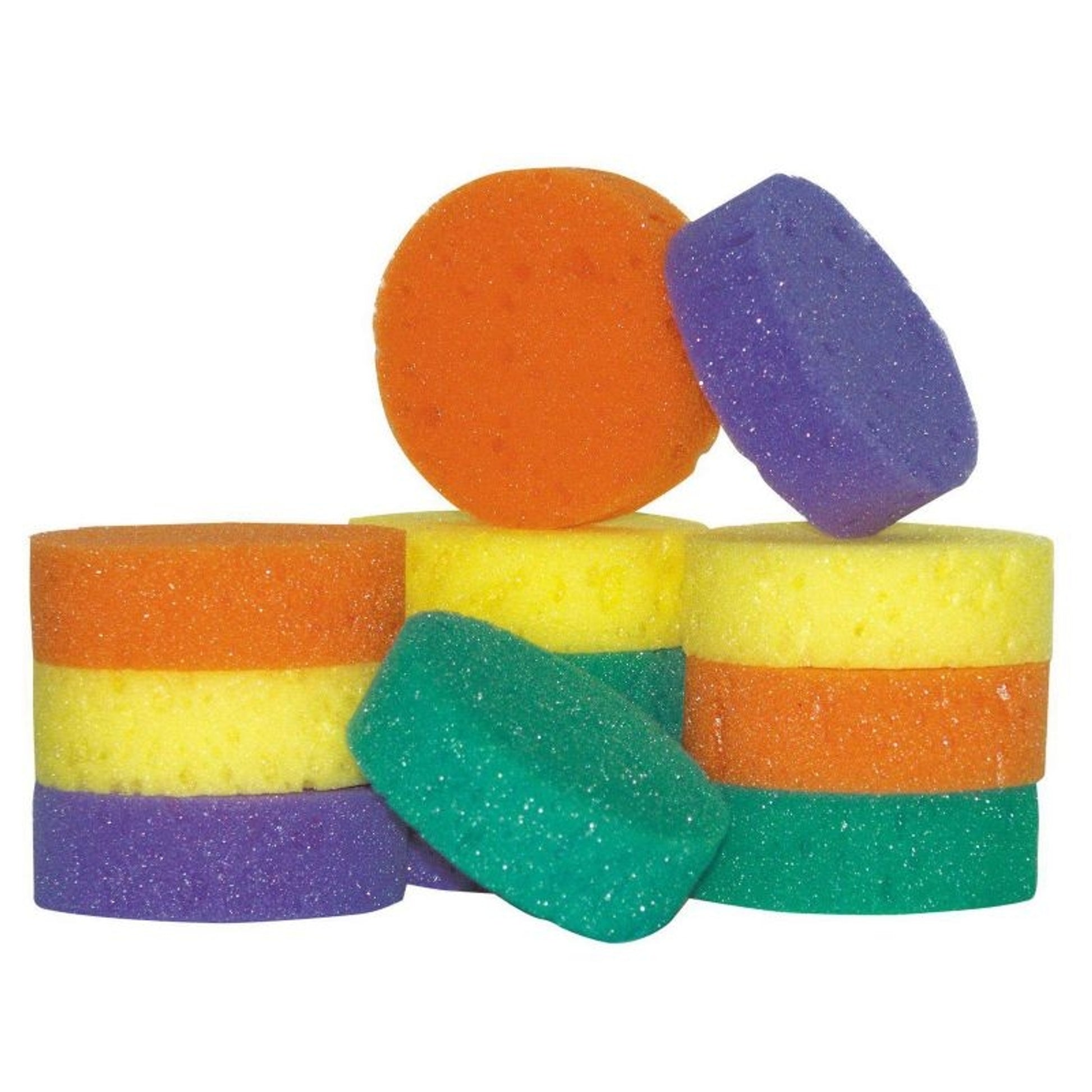 Rainbow Tack Sponges 12 Pack Assorted Colors