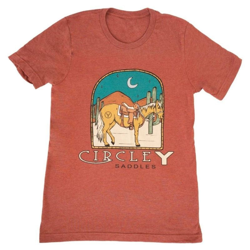 Circle Y Hitching Post Tee Shirt X-Large Gray