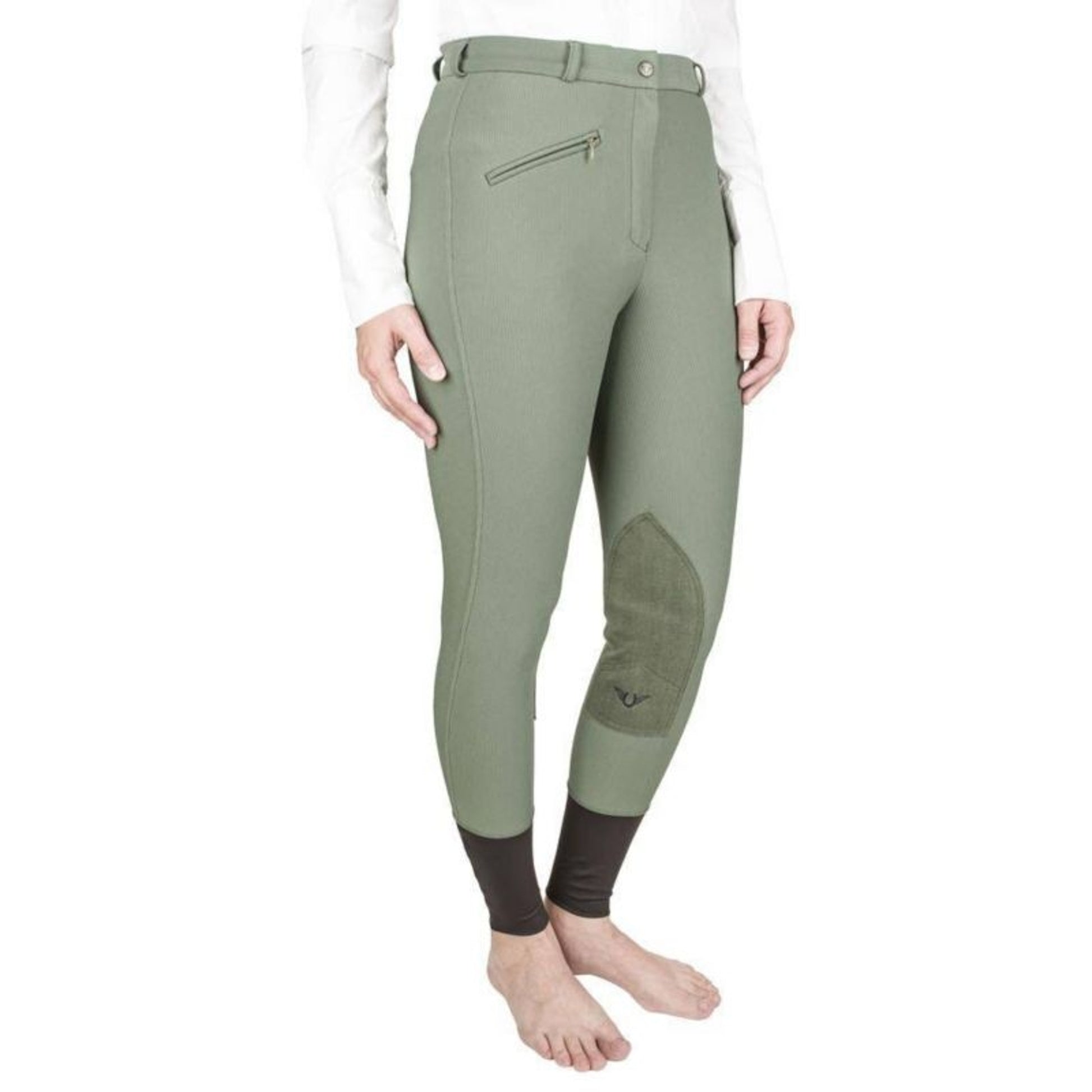 TuffRider Ladies Ribb KP Breeches 24 Gray